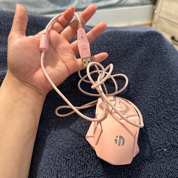 Pink Wired mouse. - Picture 14 of 14